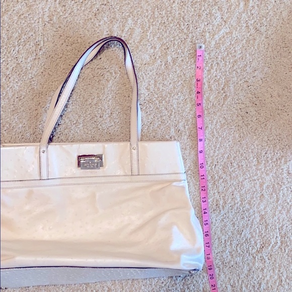 Kate Spade Cream Ostrich Print Leather - Picture 9 of 13